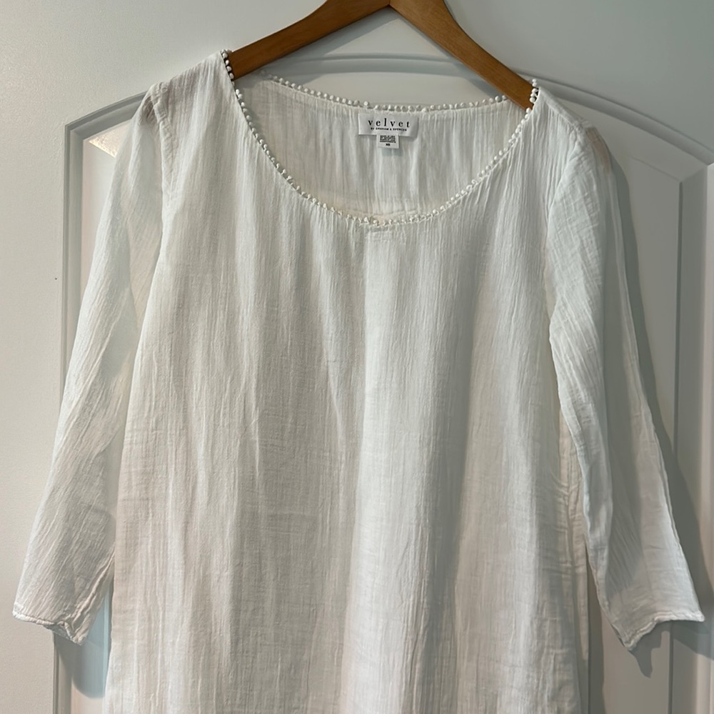 Velvet gauze dress